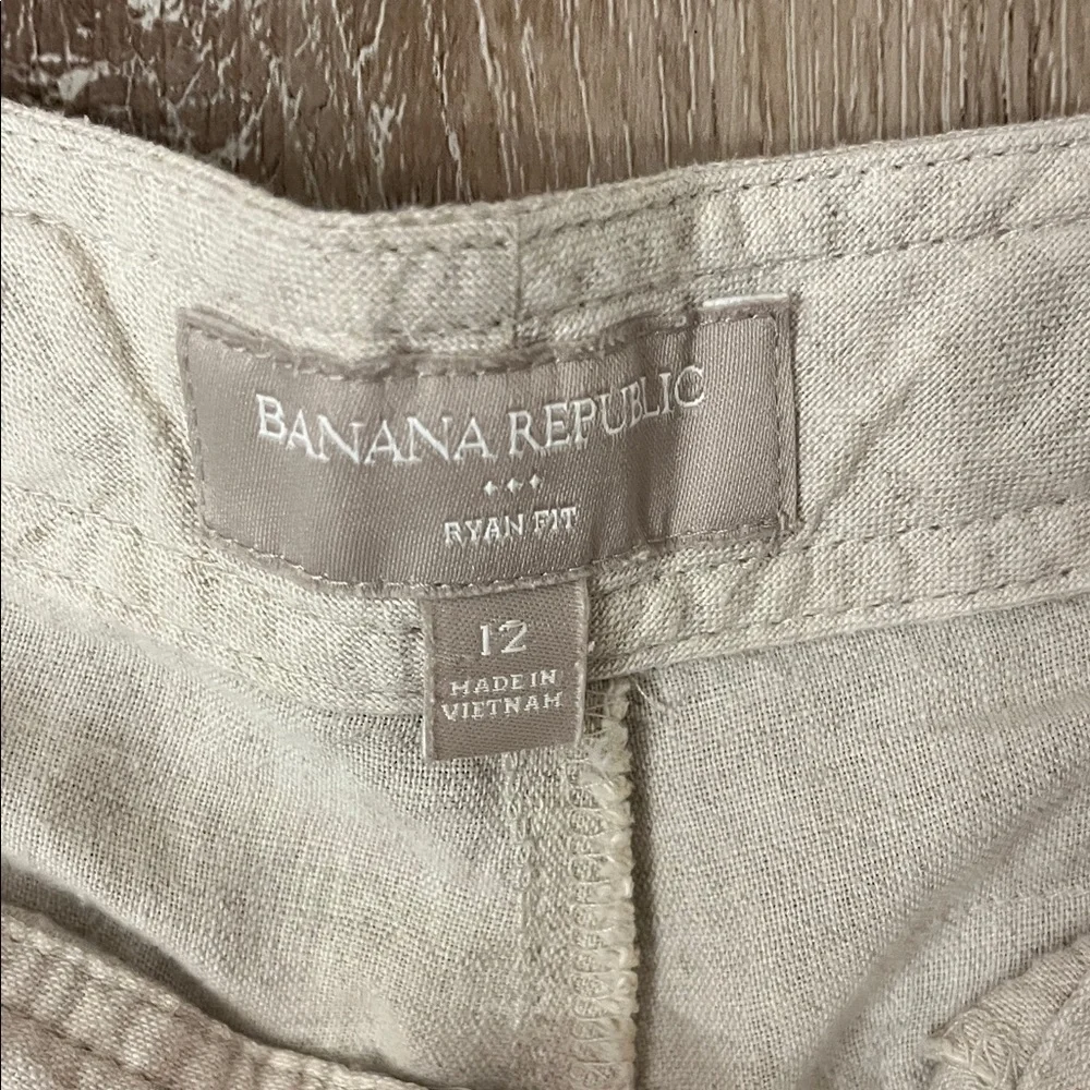 Banana Republic Cream Linen Pants